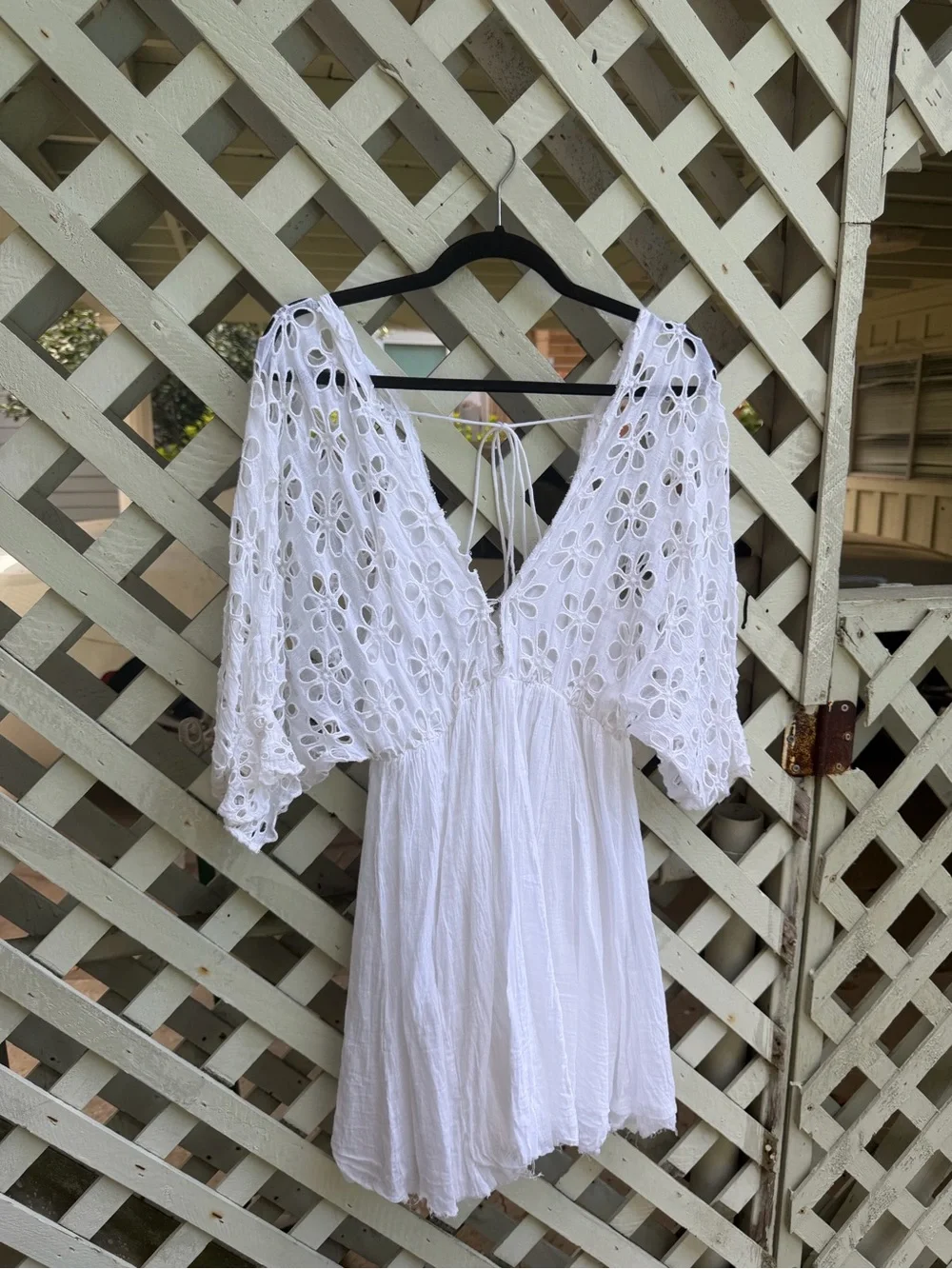 Free people Bella Note Eyelet Mini Dress
